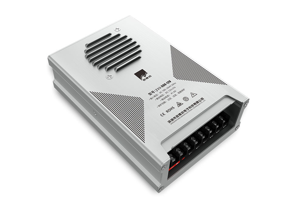 J35- 500W-12V 平面带风扇不灌胶防雨电源